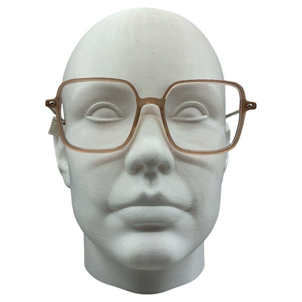Madewell Laverne Square Eyeglasses MV033 MPINK Pink Gold 53-17-140 NEW